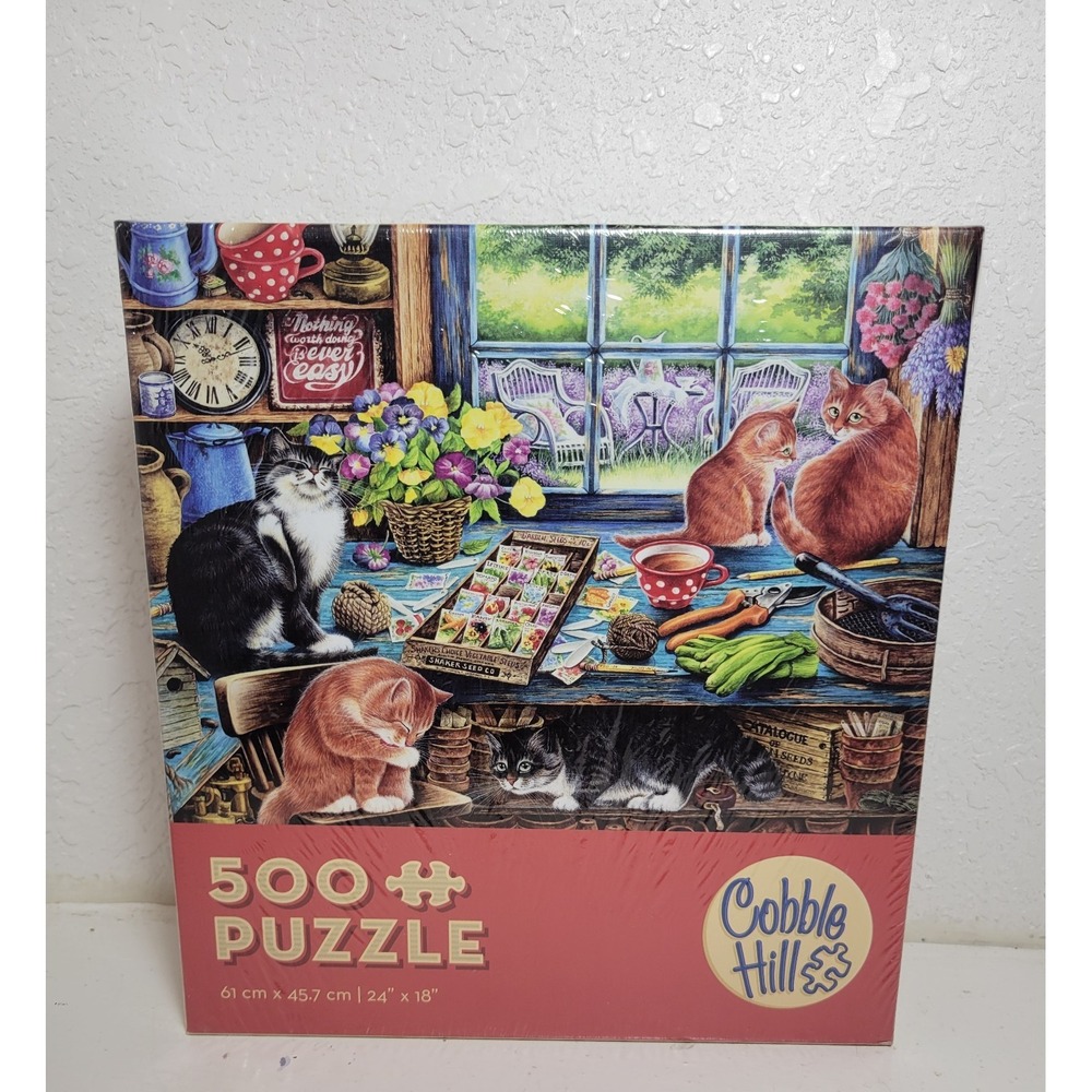 500 Piece Cat Themed Jigsaw Puzzle  Cat Lover Crazy Cat Lady